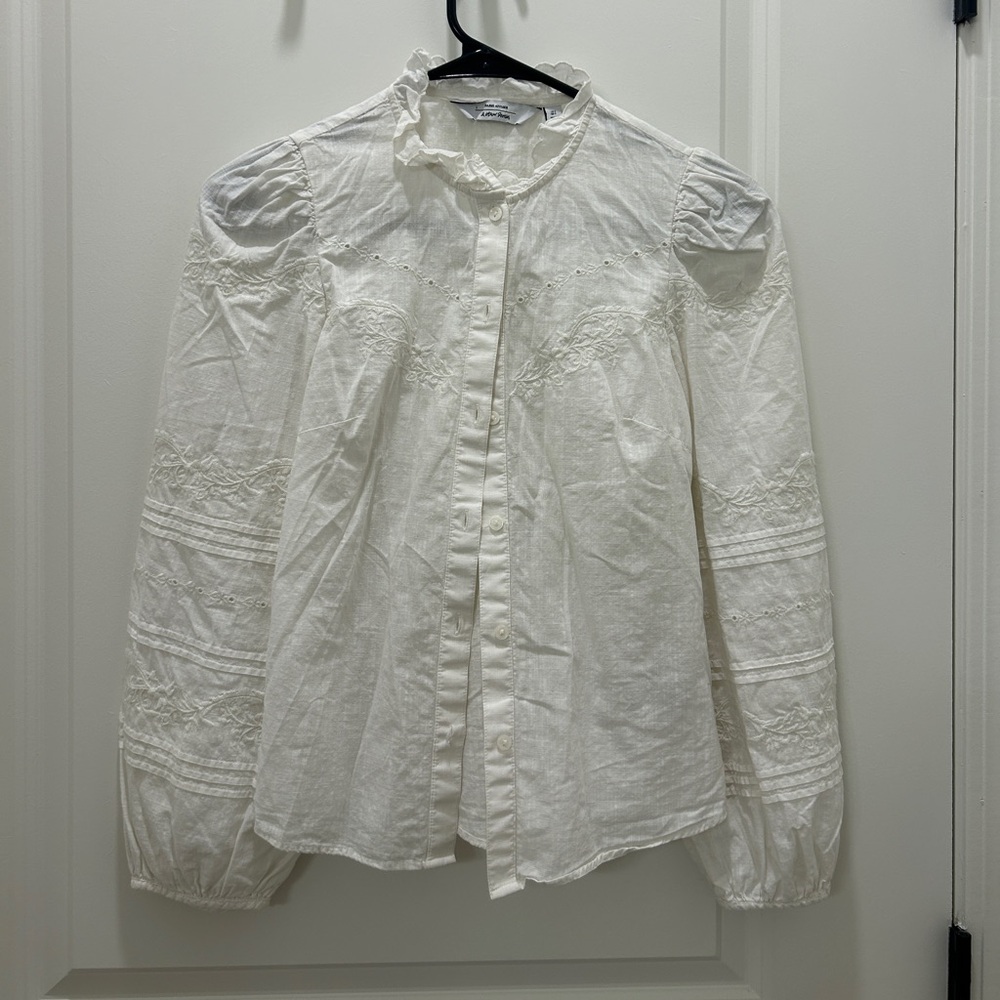 & other stories cottage button up